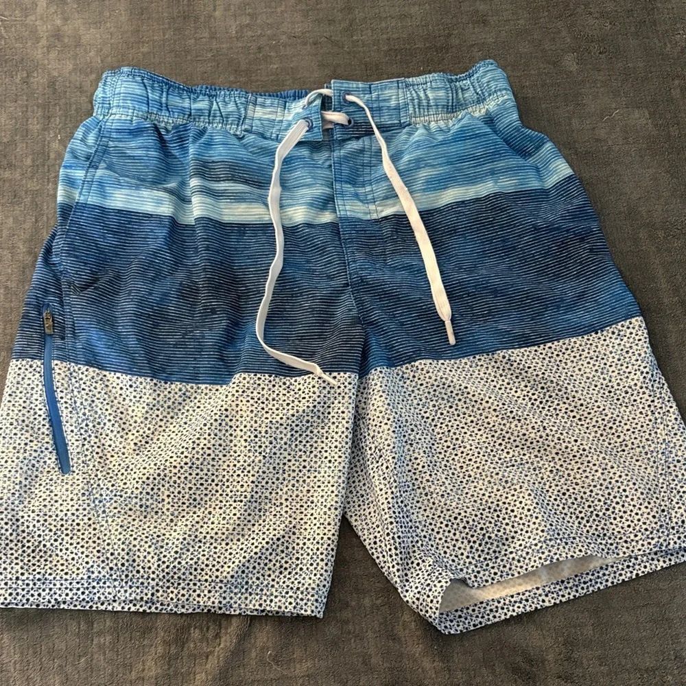 ZeroXposur Blue Gradient Men's Swim Board Shorts
